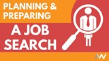 A thumbnail displaying planning and preparing for a job search