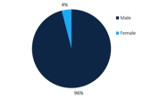 A pie chart displaying CEO Gender Breakdown