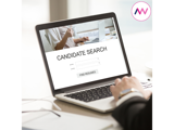 A graphic image displaying a candidate search