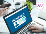 A graphic image displaying headhunting