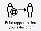 A graphic image displaying sales meeting tips