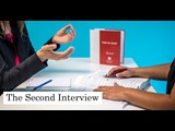 A graphic image displaying the second interview