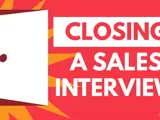 A thumbnail displaying how to close a sales interview