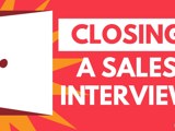 A thumbnail displaying how to close a sales interview