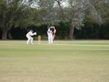 A photo of Sam Childerley playing cricket, Aaron Wallis Sales Recruitment