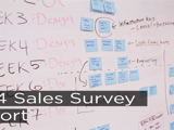 A graphic image displaying 2014 UK sales survey report