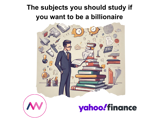 An image displaying a man studying what billionaires' study