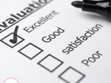 Photo of an interview scoring sheet