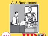 A image displaying a Sales Recruiter with a physical representation of an AI Sales Recruiter