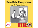 A image displaying a Sales Recruiter with a physical representation of an AI Sales Recruiter