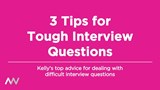 A thumbnail displaying Aaron Wallis 3 tips for tough interview questions