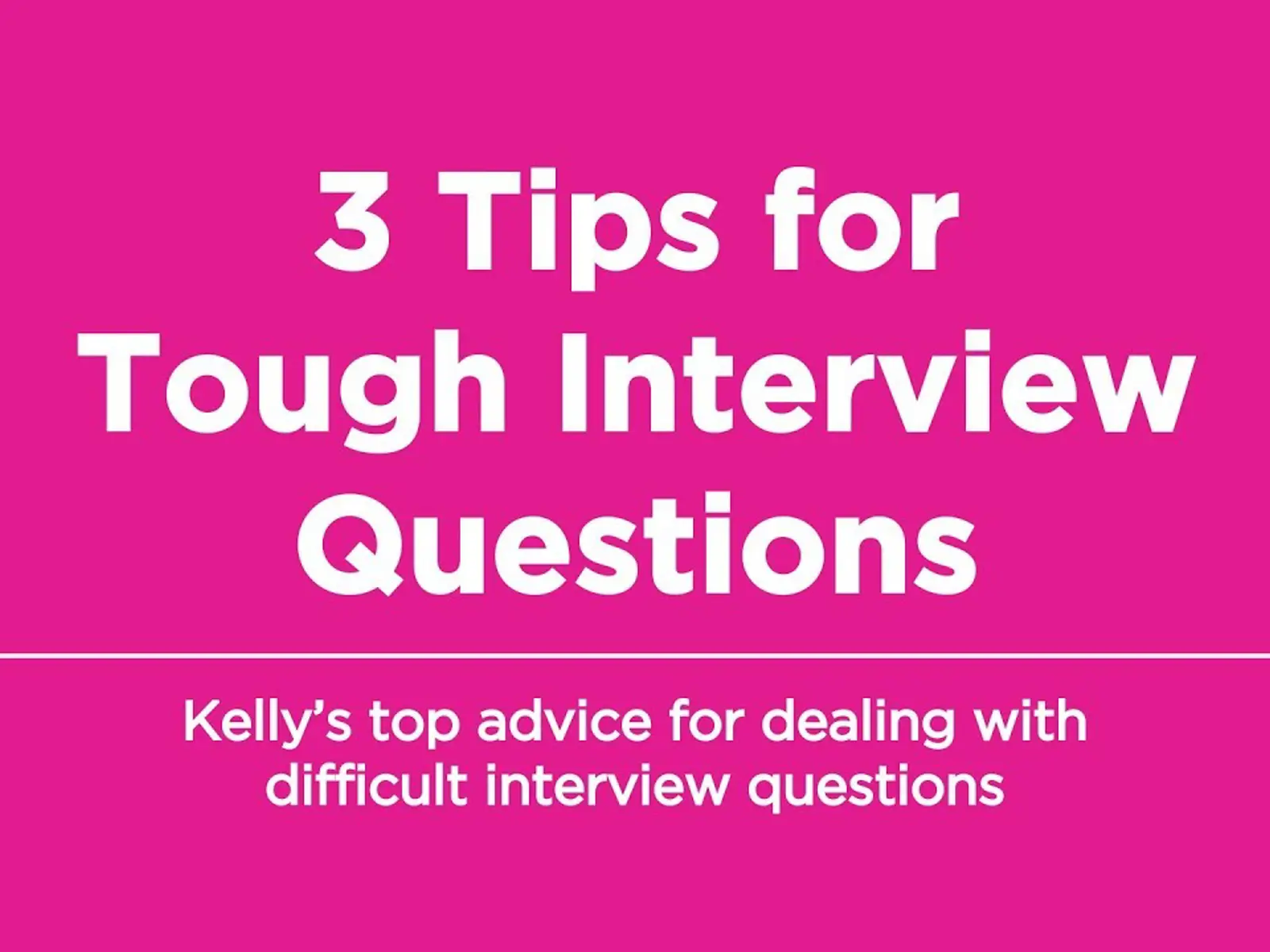 Seven Brilliant Interview Tips | Aaron Wallis Sales Recruitment