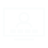 Icon of a a video screen representing a first video interview