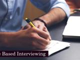 A graphic image displaying value based interviewing