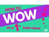 A thumbnail displaying how to wow at a 1st interview
