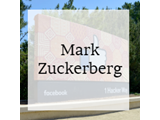 A graphic logo displaying Mark Zuckerberg