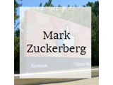 A graphic logo displaying Mark Zuckerberg