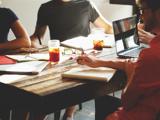 A graphic image displaying digital marketing interviews