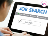 A graphic image displaying job searching
