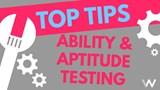 A thumbnail displaying ability and aptitude testing top tips