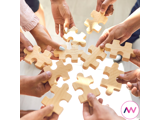 A graphic image displaying team building ideas