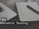 A graphic logo displaying top tips for psychometric tests