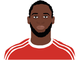 A graphic image displaying Romelu Lukaku