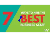 A thumbnail displaying 7 ways to hire the best business staff