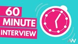 A thumbnail displaying a 60 minute interview 