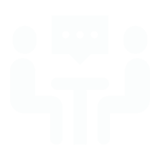 A graphic image displaying interview practice
