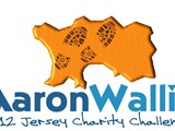 A graphic image displaying the Aaron Wallis 2012 Jersey charity challenge