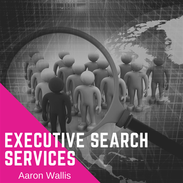 A graphic image displaying Aaron Wallis executive search services