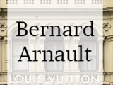 A graphic logo displaying Bernard Arnault