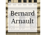 A graphic logo displaying Bernard Arnault