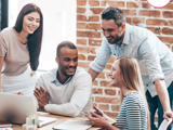 A graphic image displaying team building ideas